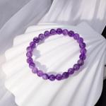 💜 The Man Herbs – Purple Natural Amethyst Bracelet (Unisex) 💜