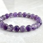 💜 The Man Herbs – Purple Natural Amethyst Bracelet (Unisex) 💜