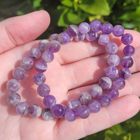 💜 The Man Herbs – Purple Natural Amethyst Bracelet (Unisex) 💜