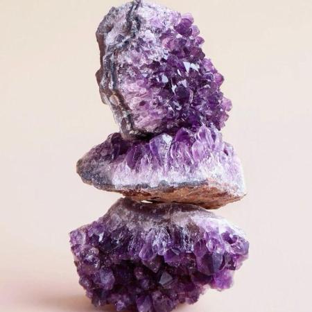 💜 The Man Herbs – Purple Natural Amethyst Bracelet (Unisex) 💜