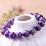 💜 The Man Herbs – Purple Natural Amethyst Bracelet (Unisex) 💜