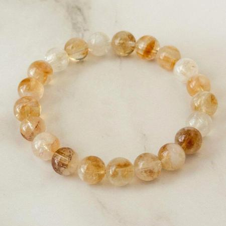 ☀️ The Man Herbs – Yellow Natural Citrine Bracelet (Unisex, 8mm) ☀️