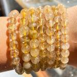 ☀️ The Man Herbs – Yellow Natural Citrine Bracelet (Unisex, 8mm) ☀️