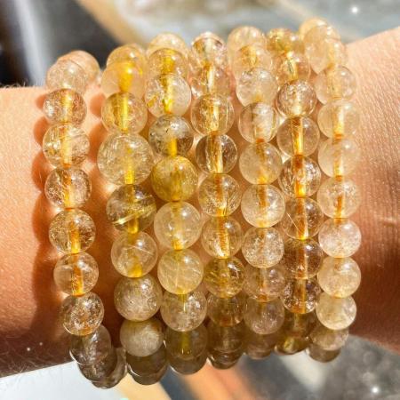 ☀️ The Man Herbs – Yellow Natural Citrine Bracelet (Unisex, 8mm) ☀️
