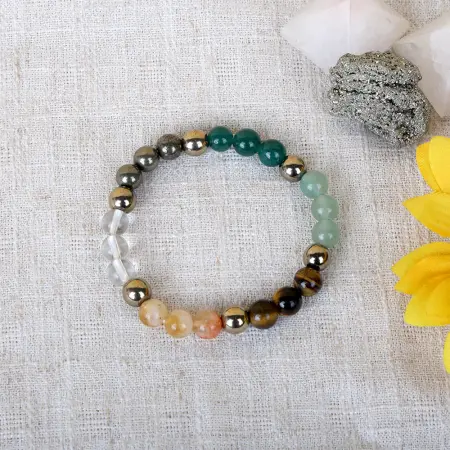 Dhan Yog Sapta-Ratna Bracelet | Astrological & Vedic Focused | Prosperity & Wealth Focused | Money Magnet Bracelet