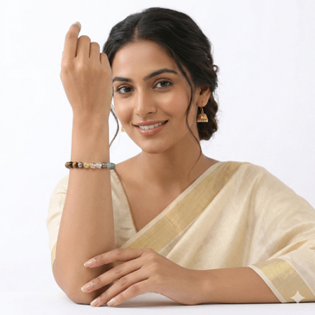 Dhan Yog Sapta-Ratna Bracelet | Astrological & Vedic Focused | Prosperity & Wealth Focused | Money Magnet Bracelet