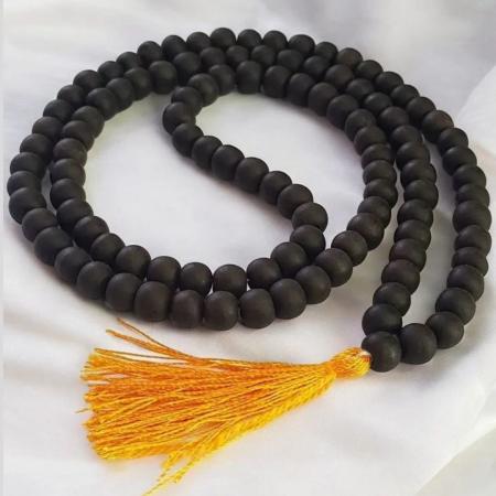 🔮 Original Karungali Malai (Black Ebony) – 6 to 8 mm 54 Beads | Certified Natural | Lab Tested