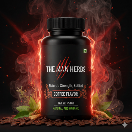 The Man Herbs Red Organic Stamina Booster for Men 75 gm | 100% Organic and Natural